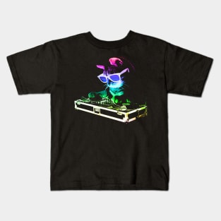 HOUSE CAT (Rainbow DJ Kitty) Kids T-Shirt